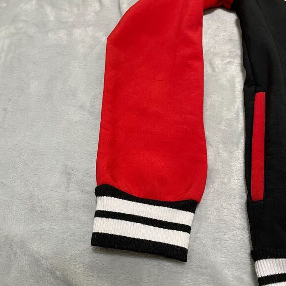 Ideology Jacket Kids Boys Large Black Red Full Zip Hooded Pockets Without Limits - Picture 7 of 15